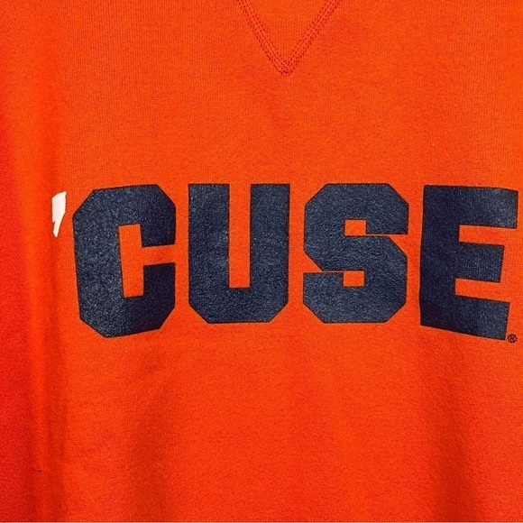 Vintage Soffe Syracuse Sweatshirt Mens Large Orange CUSE Pullover Made In USA - Picture 5 of 10